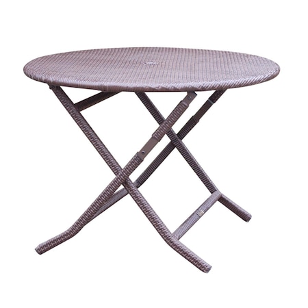 Seatsolutions Cafe Round Folding Wicker Table SE2419545